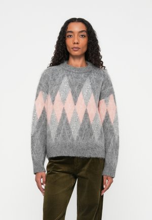 PULLOVERS LONGSLEEVE CREW NECK - Pullover - medium grey