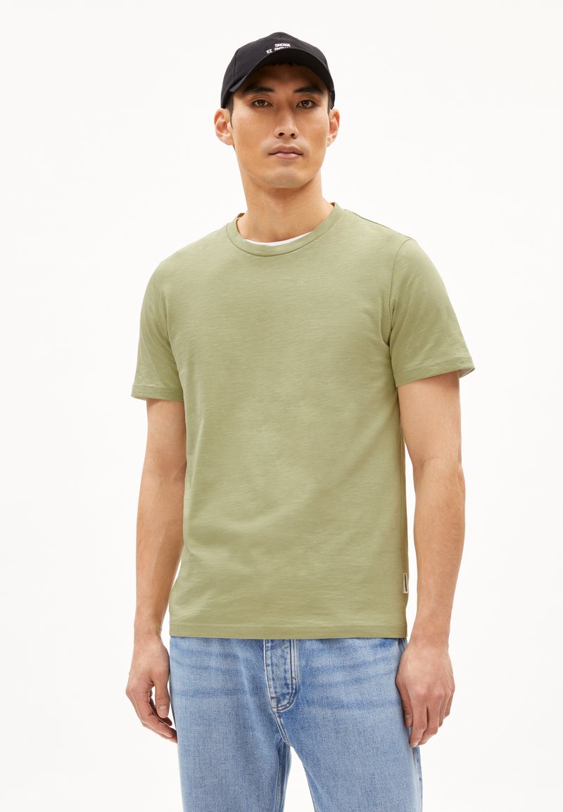 ARMEDANGELS JAAMEL STRUCTURE - T-Shirt basic - light matcha
