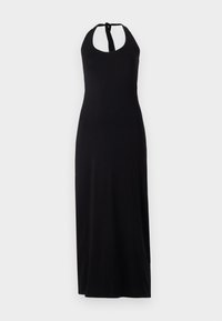 HALTERNECK DRESS - Jersey dress - black
