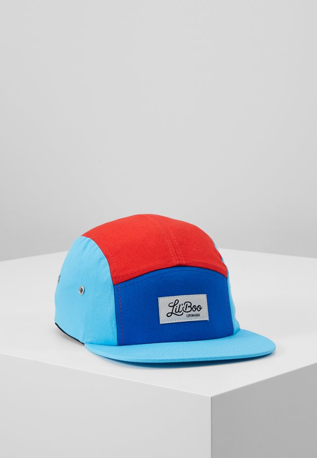 BLOCK - Cap - red/blue/turquoise