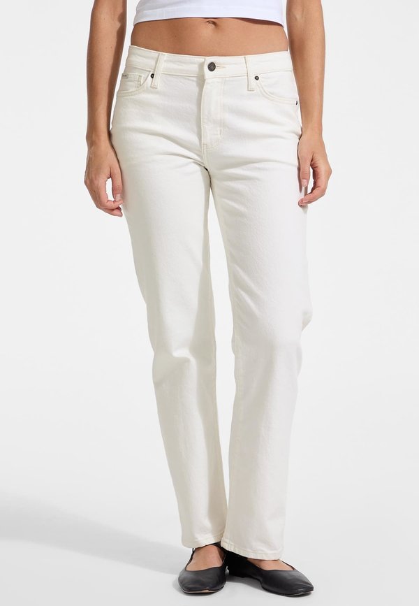 MID WAIST  - Jeans Slim Fit - weiß