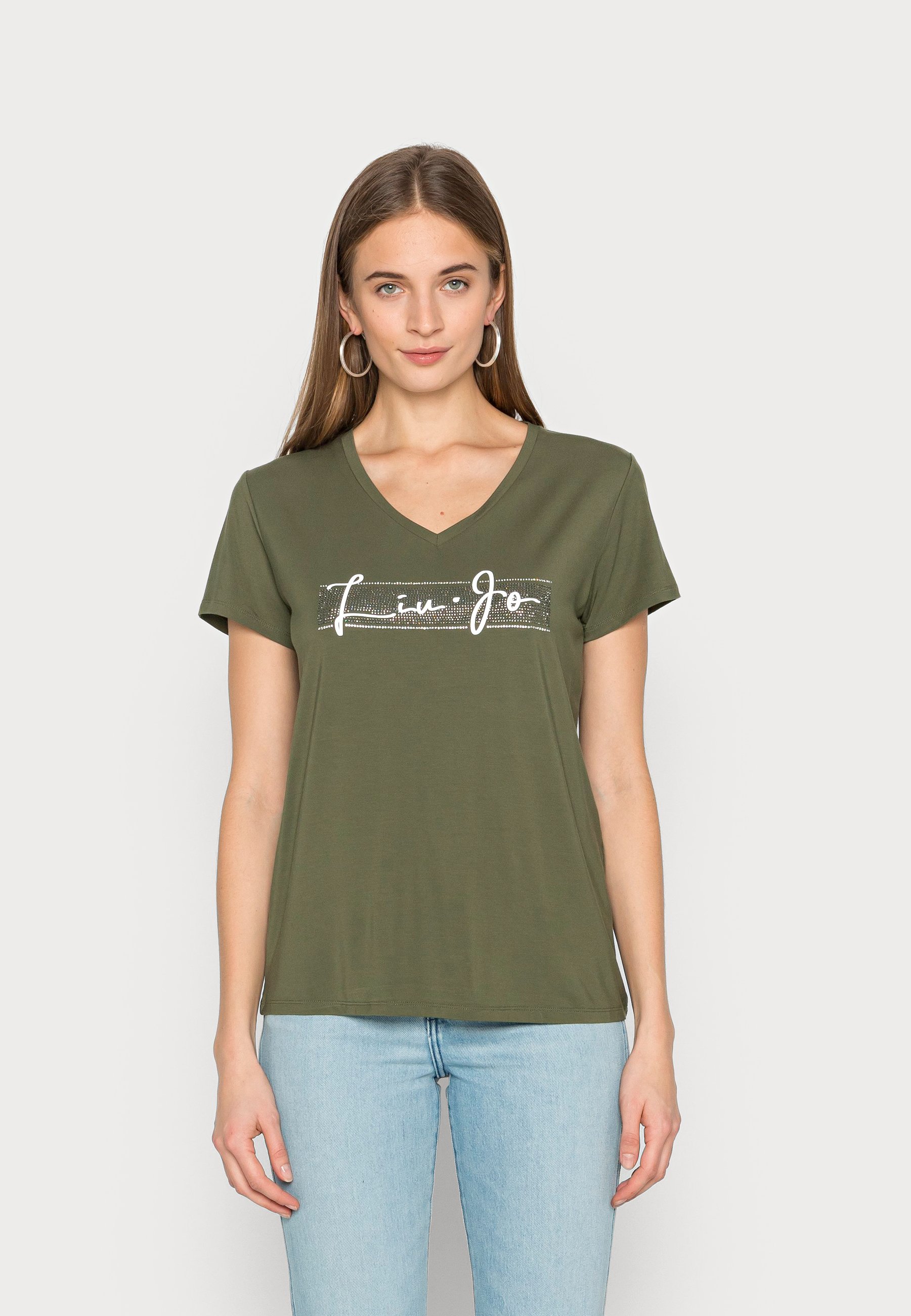 Liu Jo Jeans T-shirt con stampa - mimetic/oliva - Zalando.it