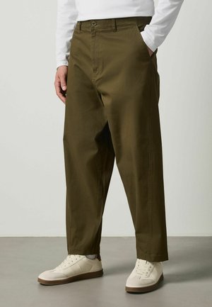 Next, BARREL FIT - TROUSERS - Trousers - khaki green