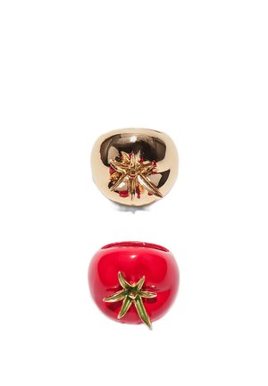 SET OF 2 TOMATO - Prstan - red