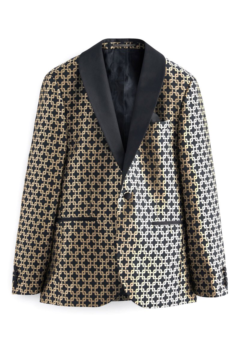 Next Blazer goudkleurig