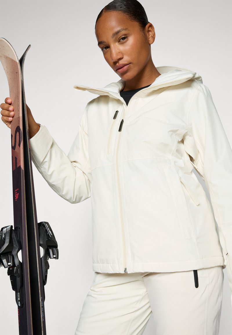 north face white ski jacket