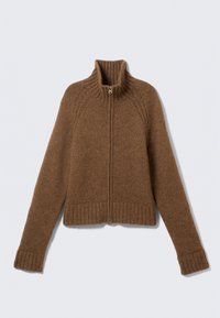 Cardigan - brown melange