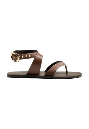 Next, REGULAR FIT - TOE THONG ANKLE STRAP SANDALS . - Sandaler m/ tåsplit - tan brown