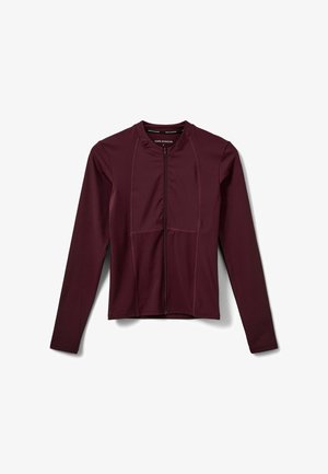 JAYASPO ZIP - Užtrauktuku užsegamas treningas - burgundy