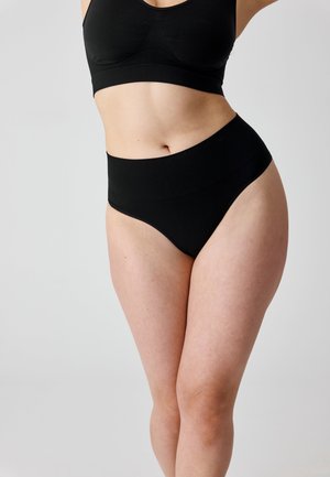 SNOCKS SHAPING HIGH WAIST TANGA - String - schwarz