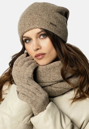Vivisence SET - Écharpe - beige melange