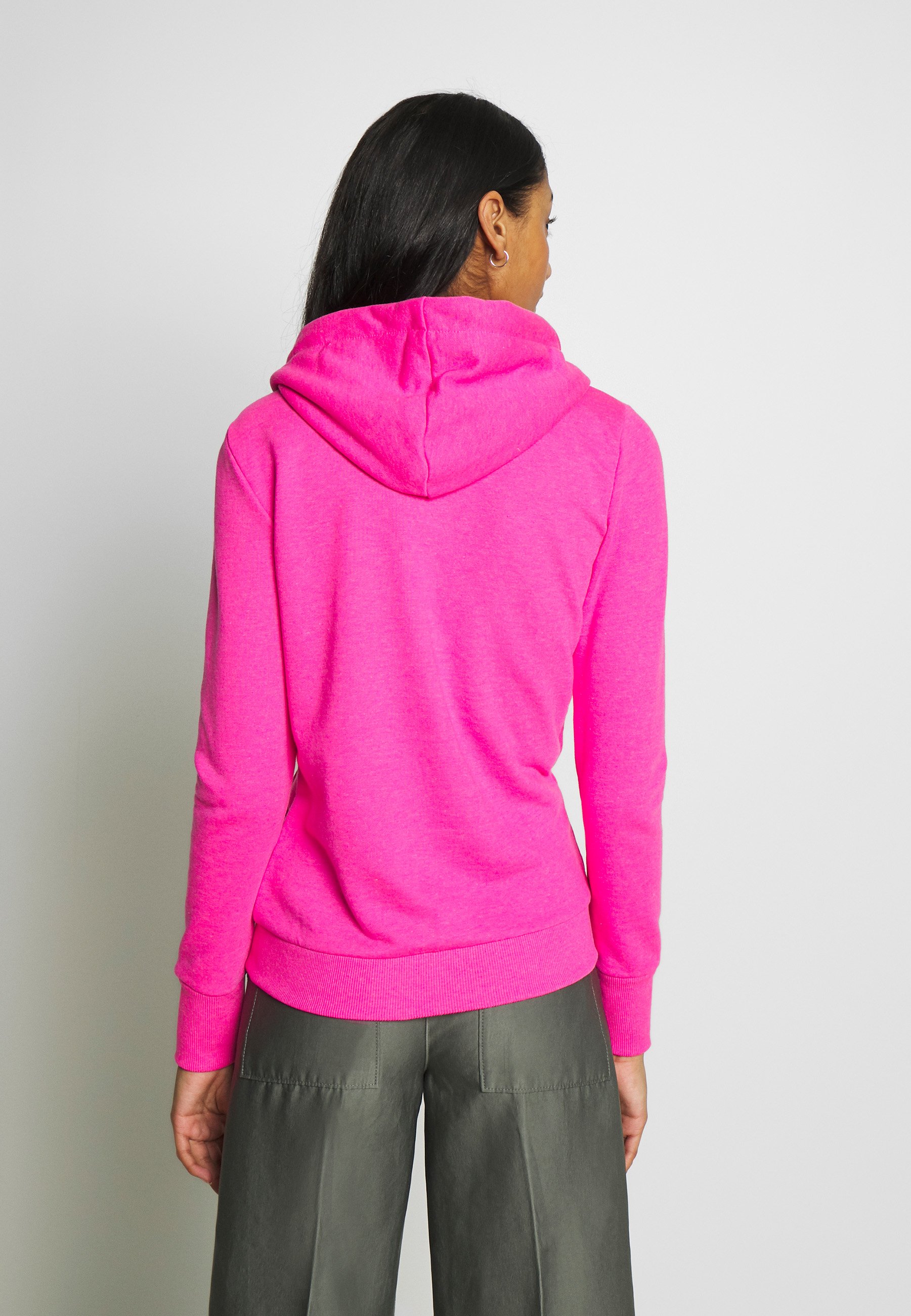 fluro pink hoodie