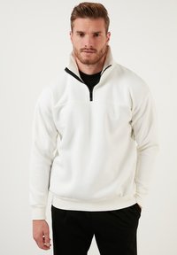 REGULAR FIT - Melegítőfelső - ecru
