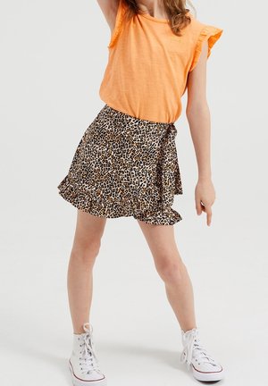 WE Fashion, T-shirt imprimé - orange