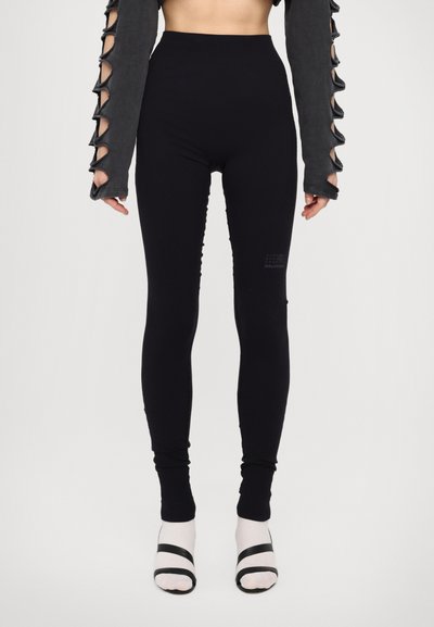 MM6 Maison Margiela SALOMON PANTS - Leggings - Pantaloni - deep black
