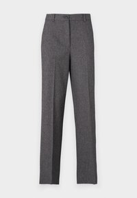 JDYBLOOM SIRI STRAIGHT PANT - Püksid - black/white salt and pepper