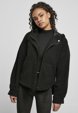 Urban Classics LADIES SHORT SHERPA JACKET - Polárdzseki - black
