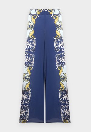 ATHENA WIDE LEG BACK ZIP PANT - Pantalon classique - antique scroll