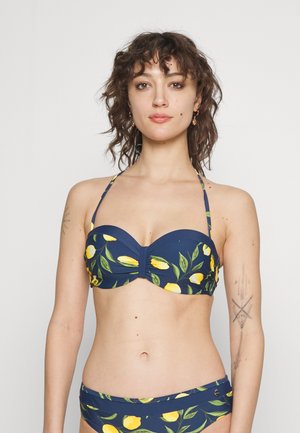 LASCANA WIRE BANDEAU LEMON - Haut de bikini - midnight