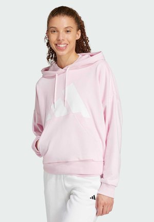 Felpa con cappuccio - clear pink/white