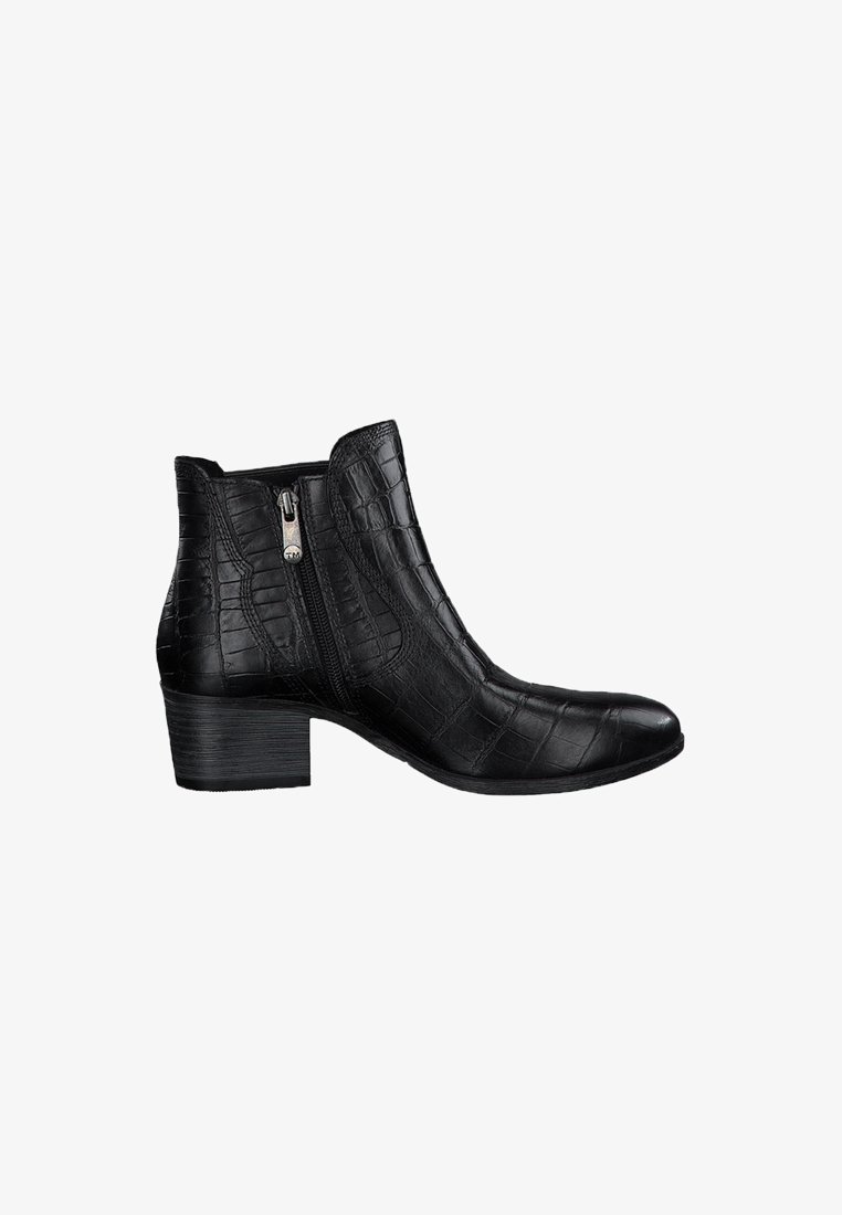 Marco Tozzi Ankle boots - black croco