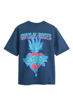 Next, LICENSE T-SHIRT REGULAR - T-Shirt print - navy guns n' roses