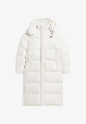 Tommy Jeans, ALASKA LONG PUFFER - Páperový kabát - off white