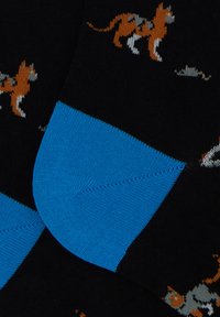 Gallo WITH CAT MOUSE AND YARN  - Calzettoni - carbone