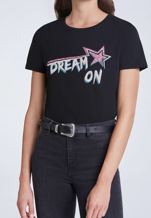 Print T-shirt - black