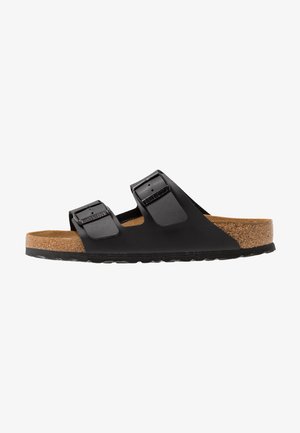 Birkenstock Arizona Soft Footbed Narrow Fit Pantolette Flach Black Schwarz Zalando De