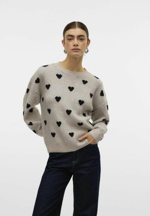 Vero Moda VMHEART - Pullover - plaza taupe