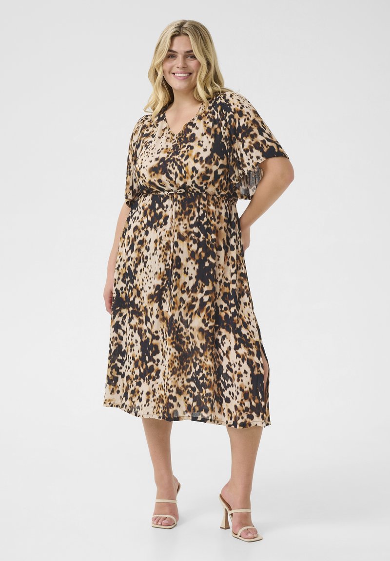 Kaffe Curve - KCAMI - Day dress - leopard print, Enlarge
