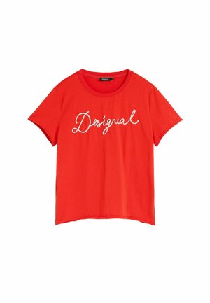 Desigual, T-shirt print - red