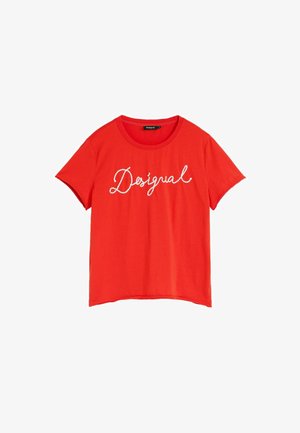 Desigual, T-shirt print - red