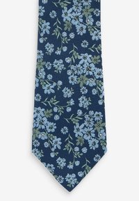 Next PATTERN SLIM - Kravata - navy blue floral