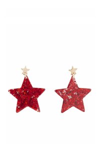Next CHRISTMAS GLITTER STAR DROP - Øreringe - red