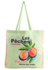 Unselected, green peaches