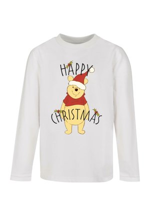 WINNIE THE POOH - HAPPY CHRISTMAS HOLLY - T-shirt à manches longues - white