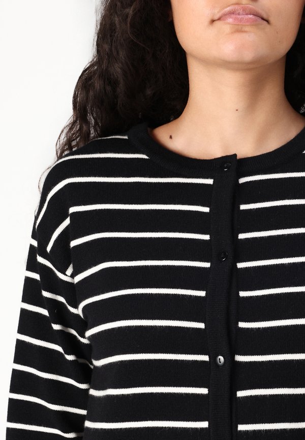 VIPOLLY O NECK STRIPED CARDIGAN - Cardigan3
