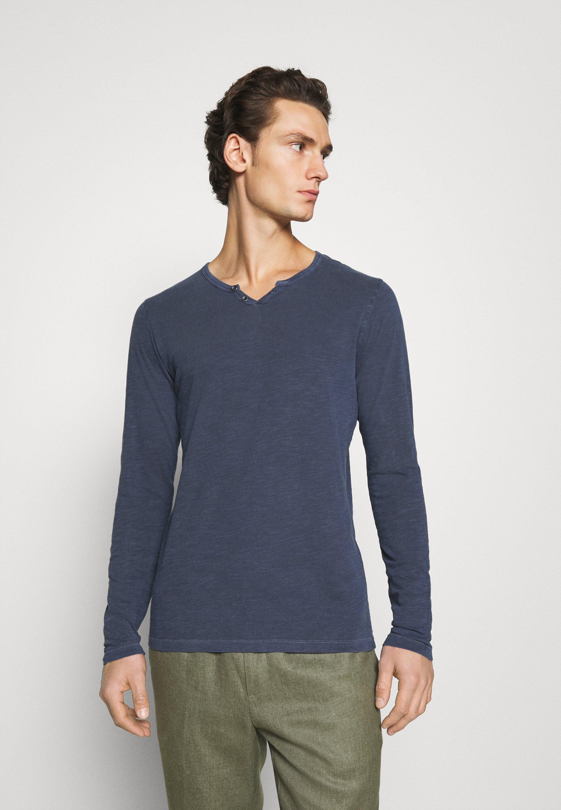 Uomo JJESPLIT NECK TEE - Maglietta a manica lunga Uomo JJESPLIT NECK TEE - Maglietta a manica lunga