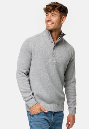 INDICODE JEANS INISALU - Strickpullover - lt grey mix