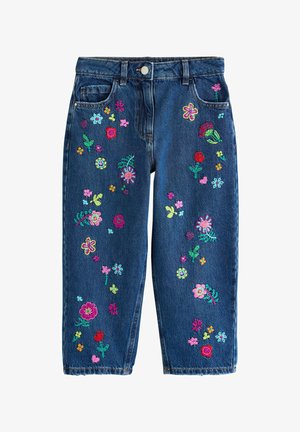 Next, REGULAR FIT - BARREL JEANS - Avar lõikega teksad - floral embroidery