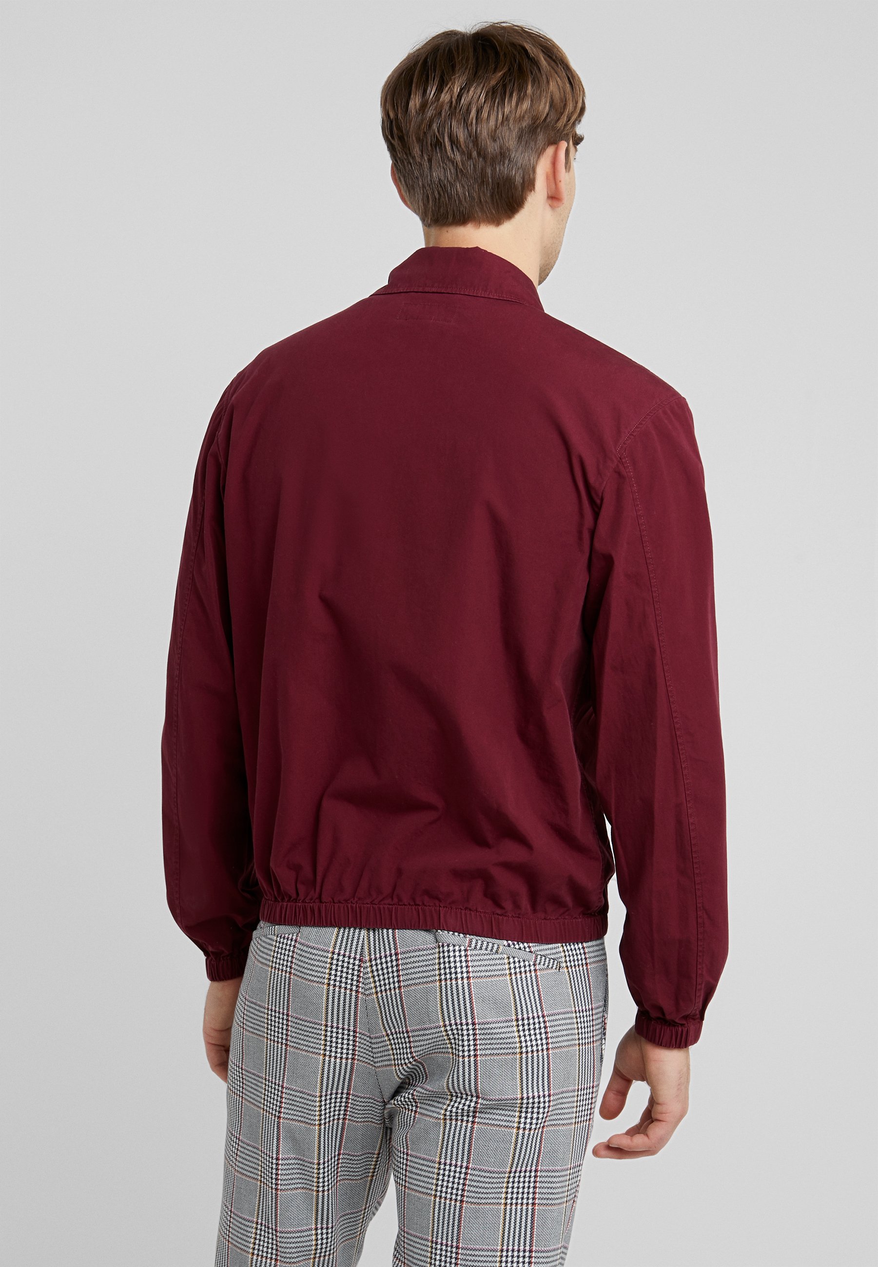 bomber jacket wine red
