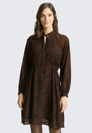 MIT LEO-PRINT - Freizeitkleid - brown/black small leo print
