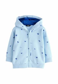 Next - REGULAR FIT - ALL OVER PRINT HOODIE 
 - Bluză de molton cu fermoar - light blue Imagine miniatură 1