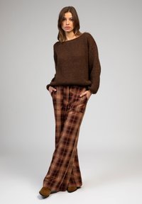 AN'GE PONTALY - Pantalon classique - chocolat