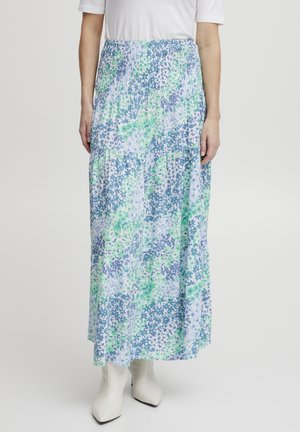 MMJOELLA LAYER  - Maxi skirt - blue bell mix