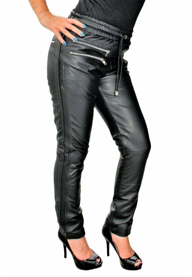 Be Noble MILLA - Lederhose - schwarz