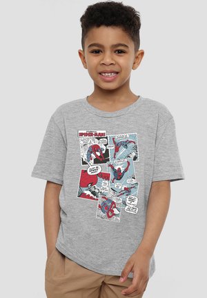 Marvel SPIDERMAN PANEL COLLAGE - Print T-shirt - mottled grey