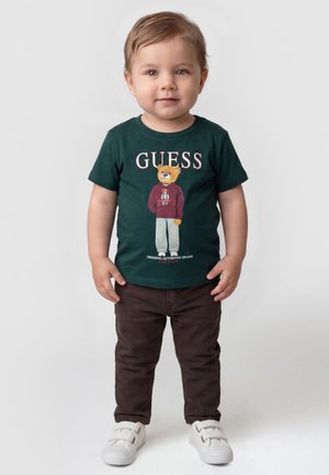 Guess, BABY TODDLER KIDS SS T-SHIRT - Camiseta estampada - dunkelgrün